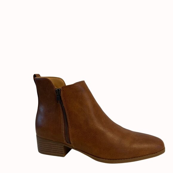 Wonderly Missy Brown Ankle Boots Womens Size 9M Side Zip Fall Fashion - Picture 13 of 14